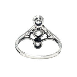 Bague Trilogie en platine et diamants