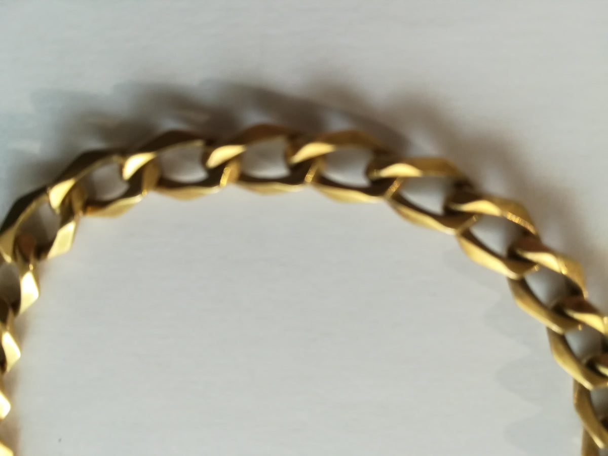 Chaîne de Montre Ancienne en Or Jaune