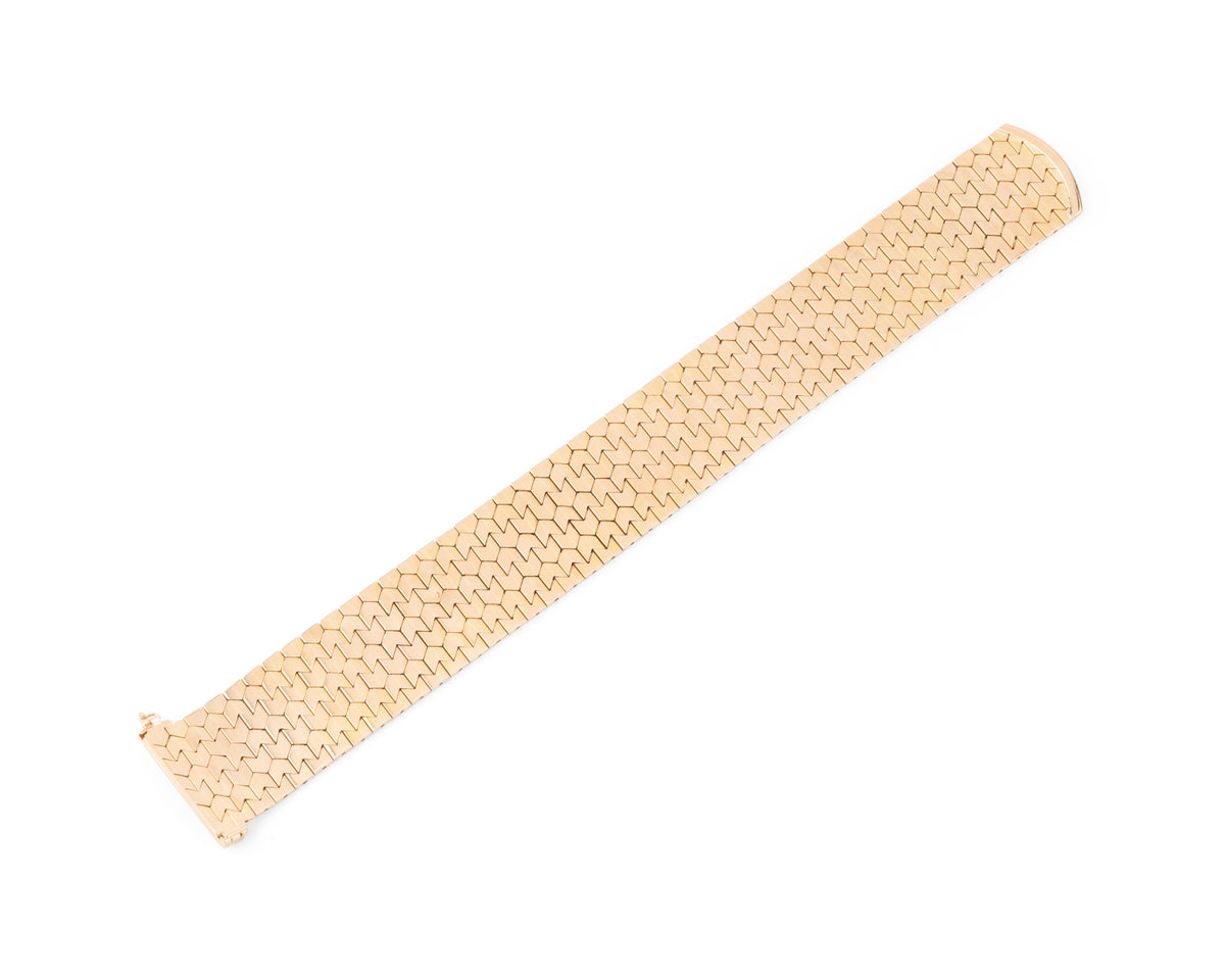 Bracelet Ceinture en or jaune et rubis