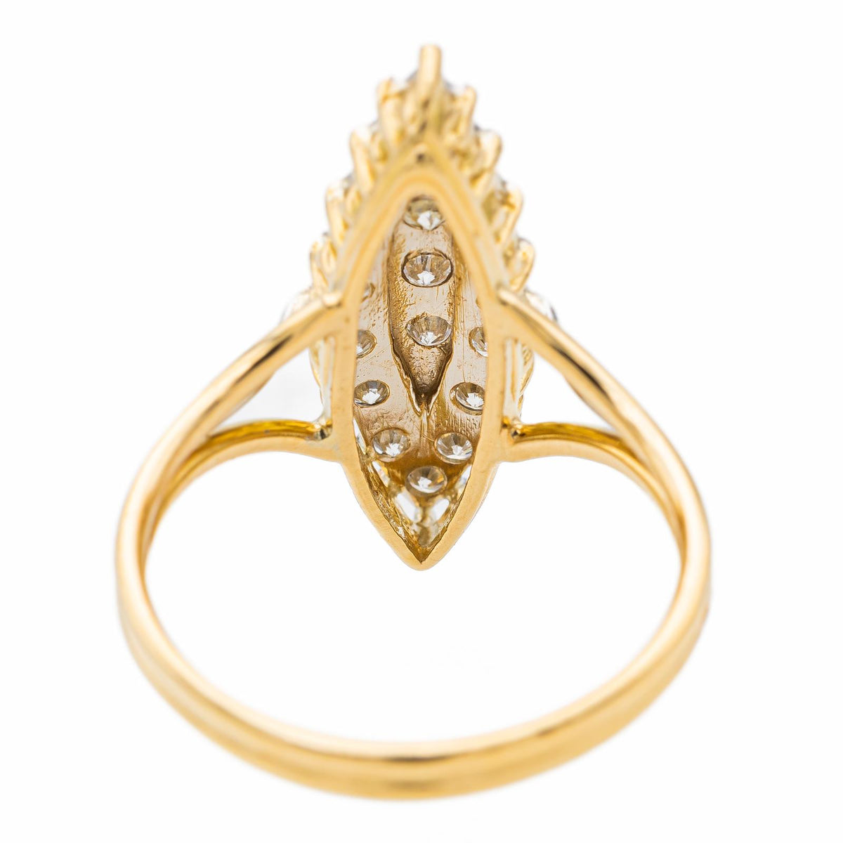 Bague Marquise Or jaune Diamant