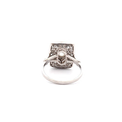 Bague art déco en diamants