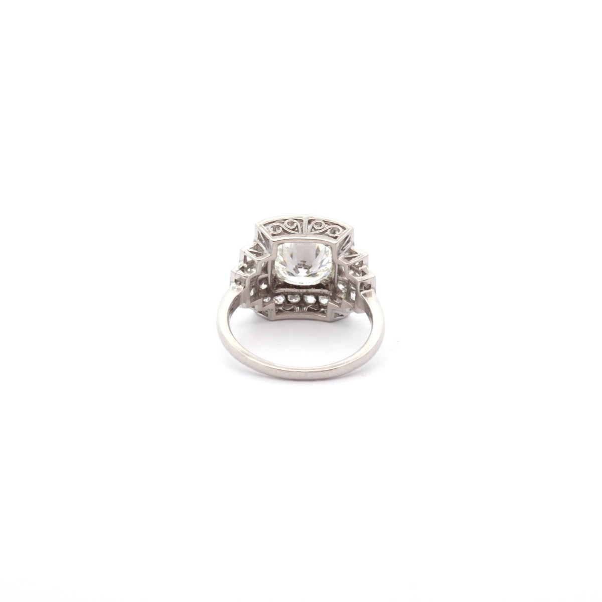 Bague art déco diamant H/VVS2 de 1,85cts