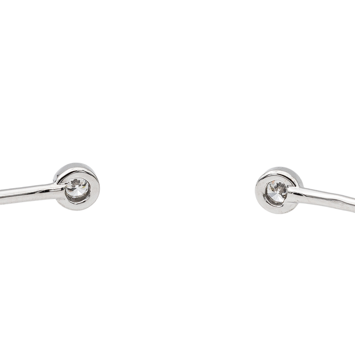 Bracelet Jonc Or blanc Diamant