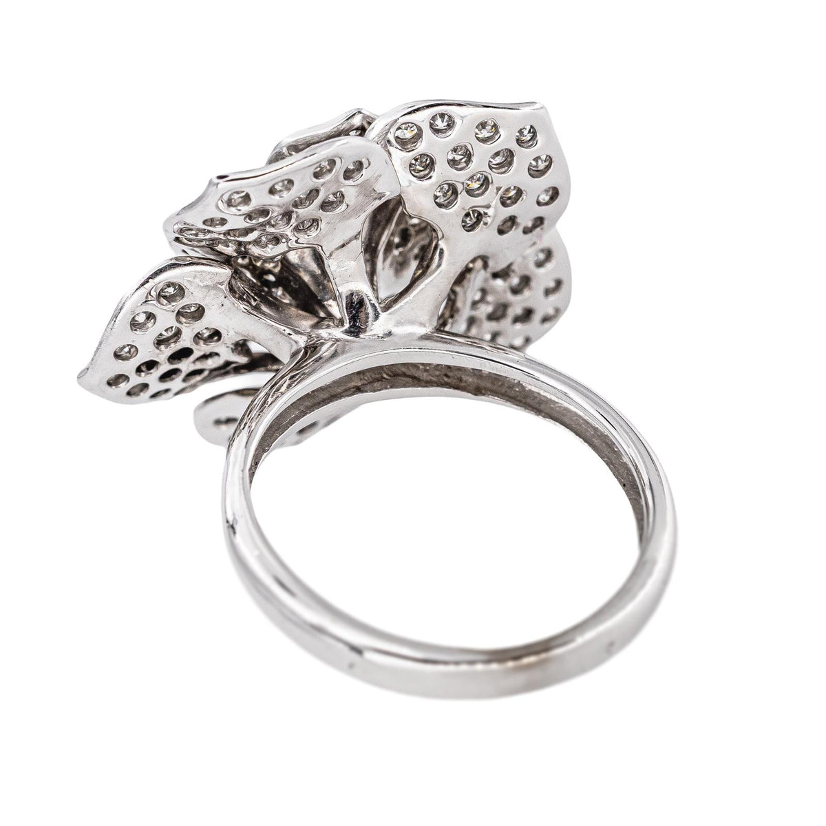 Bague Fleur Or blanc Diamant