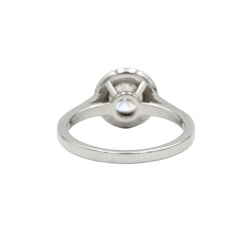 Bague Solitaire en or blanc et diamants