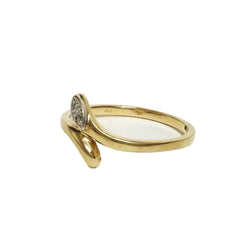 Bague Toi & Moi en or jaune et diamants