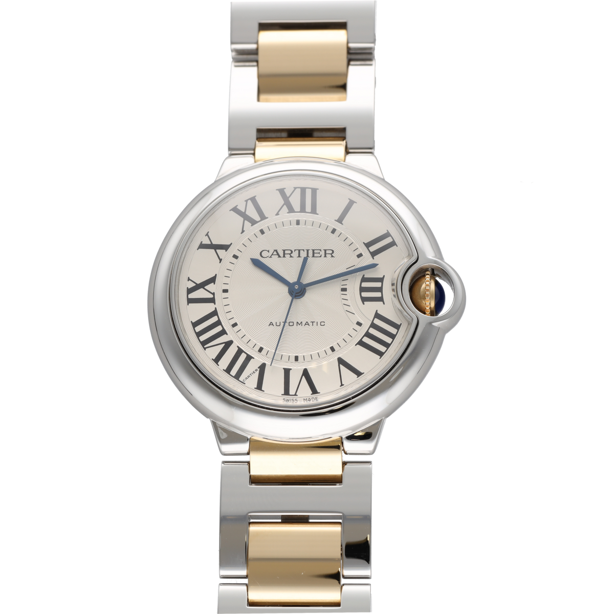 Montre CARTIER Ballon Bleu en or jaune et acier