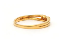 Bague Toi & Moi en or jaune et diamants