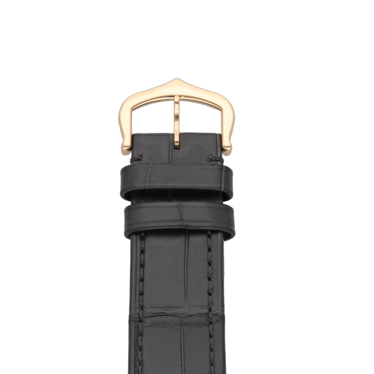 Montre CARTIER "Santos Dumont" GM en or rose et cuir