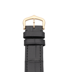 Montre CARTIER "Santos Dumont" GM en or rose et cuir
