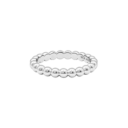 Bague Alliance VAN CLEEF & ARPELS Perlée MM en or blanc