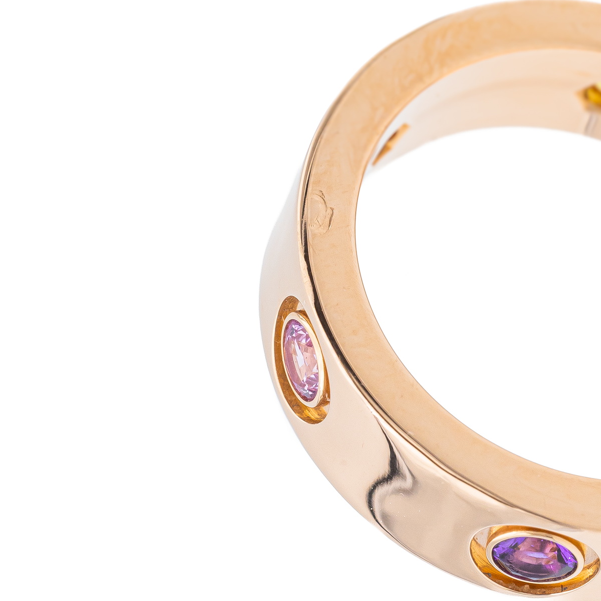 Cartier Bague Love Or rose Saphir