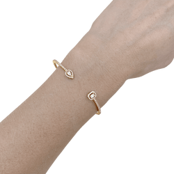 Bracelet Jonc MESSIKA My Twin Pavé PM en or rose et diamants