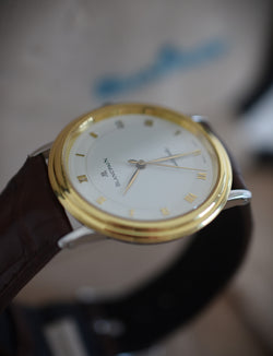 Montre BLANCPAIN Villeret Réf. 0095-1318, en acier et or jaune  Cal. 9513 Automatique, vers 1990.