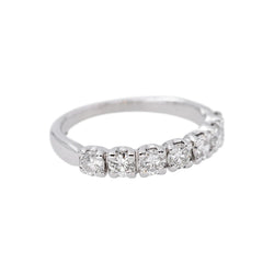 Bague Alliance en or blanc et diamants