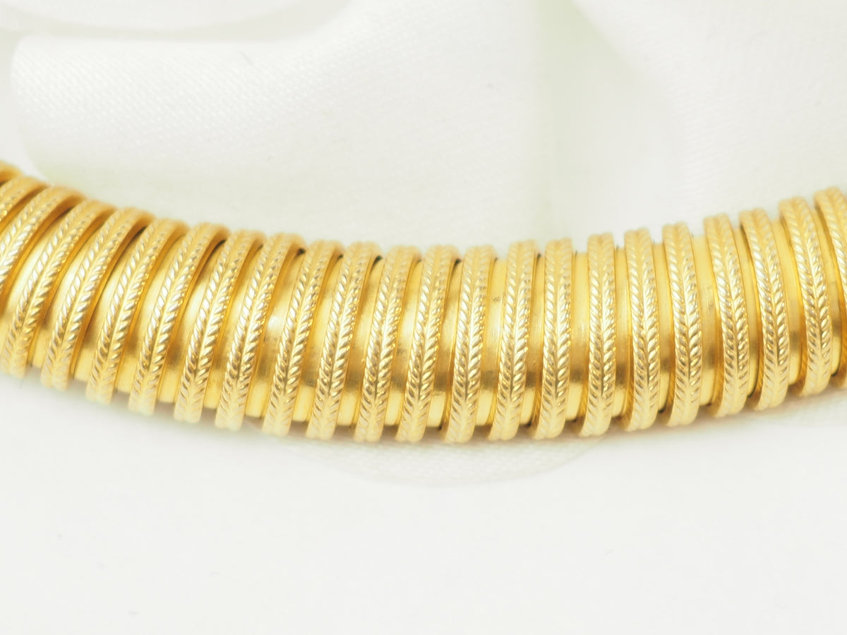 Collier Tubogas en or jaune