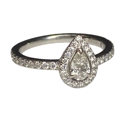 Bague Entourage MESSIKA "Joy" en or blanc et diamants