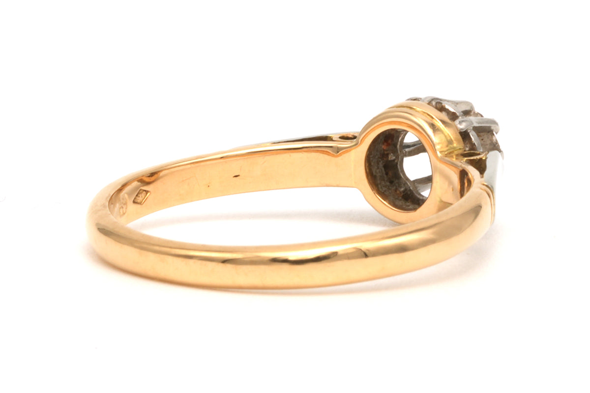 Bague Solitaire en or jaune et diamant