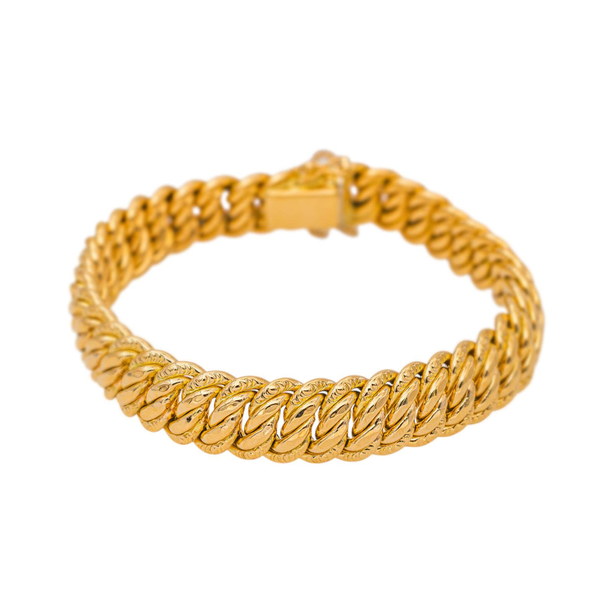 Bracelet Maille Américaine Or jaune