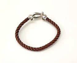 Bracelet FRED Force 10 en or blanc et acier