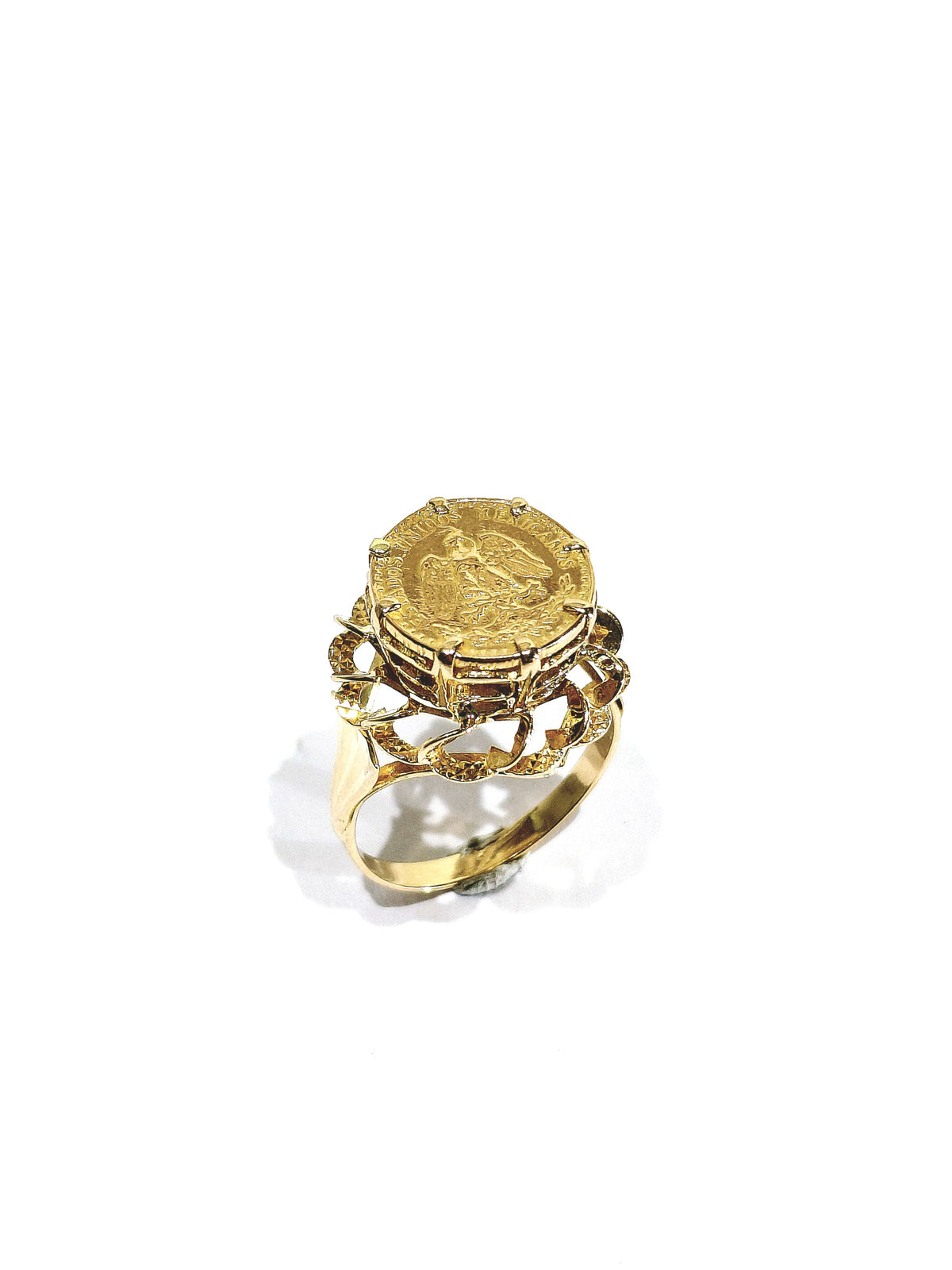 Bague or jaune Dos Pesos