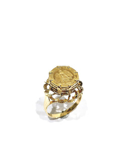 Bague or jaune Dos Pesos