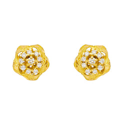Boucles d'oreilles Or jaune Diamant