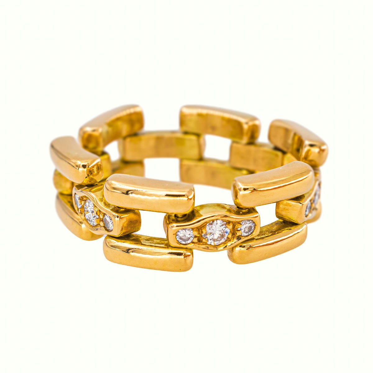 Bague Souple Or jaune Diamant