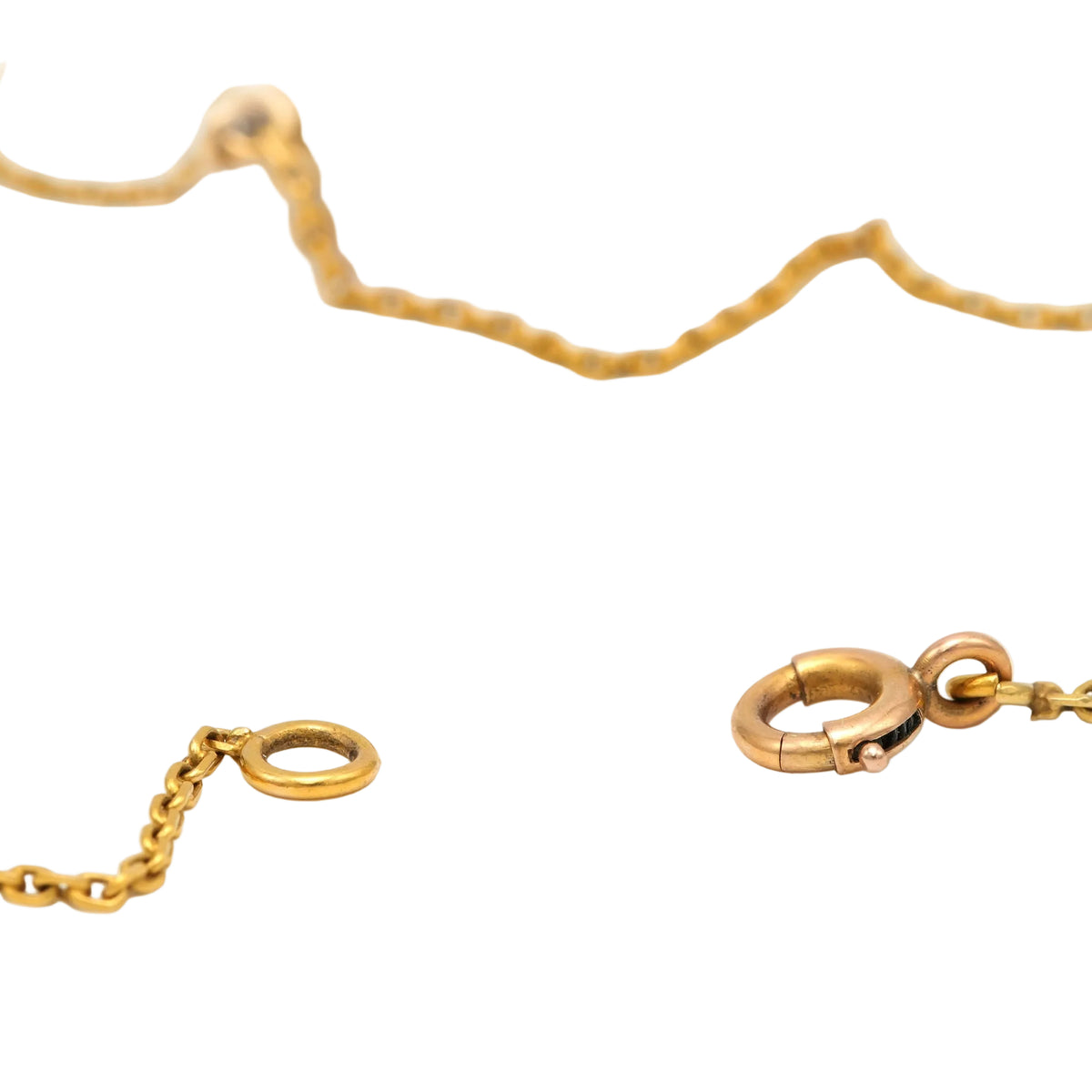 Collier Montre en or jaune, rubis et diamants