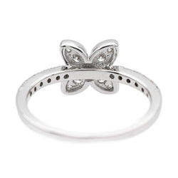 Bague Fleur Or blanc Diamant