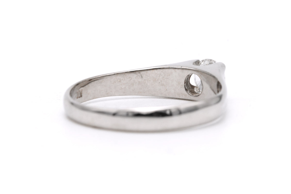 Bague Solitaire en or blanc et diamant