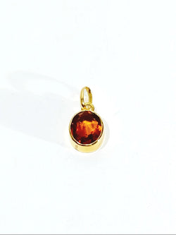 Pendentif en or jaune et citrine