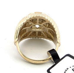 Bague Dôme en or jaune et diamant