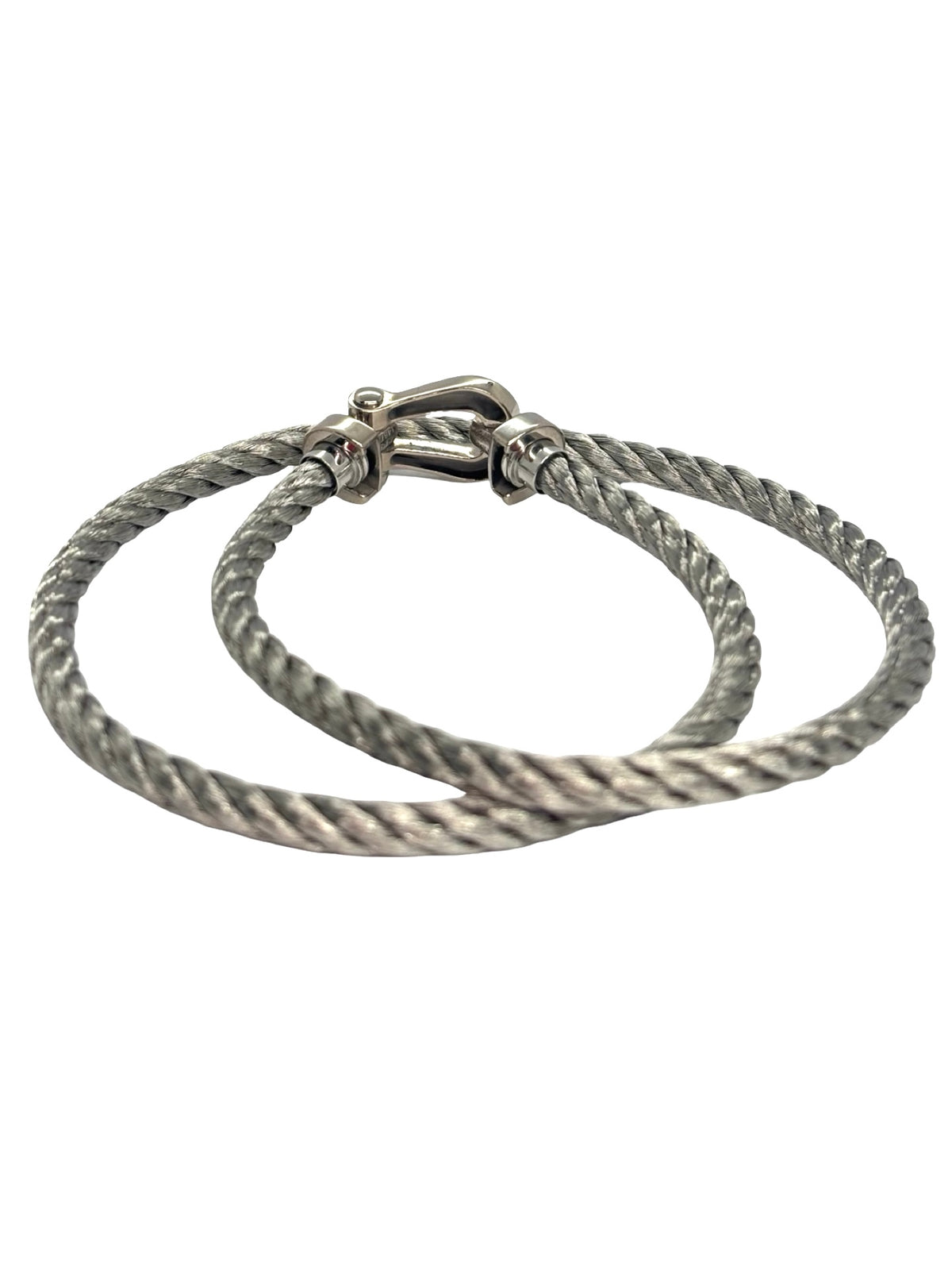 Bracelet Souple FRED Force 10 en or blanc