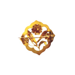 Broche Épingle en or jaune et perle