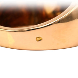 Bague Tank en or jaune et diamants
