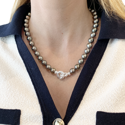 Collier Perles en or blanc