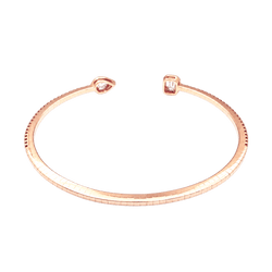 Bracelet Jonc MESSIKA My Twin Pavé PM en or rose et diamants
