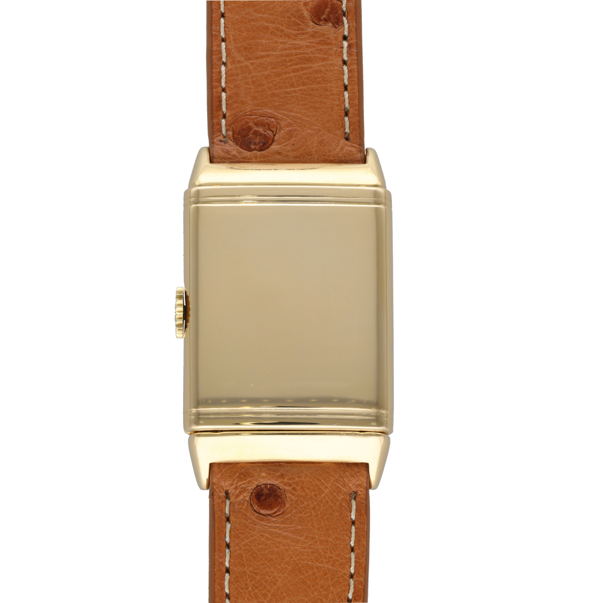 Montre JAEGER LECOULTRE Reverso Vintage en or blanc, or jaune et cuir