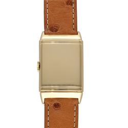 Montre JAEGER LECOULTRE Reverso Vintage en or blanc, or jaune et cuir
