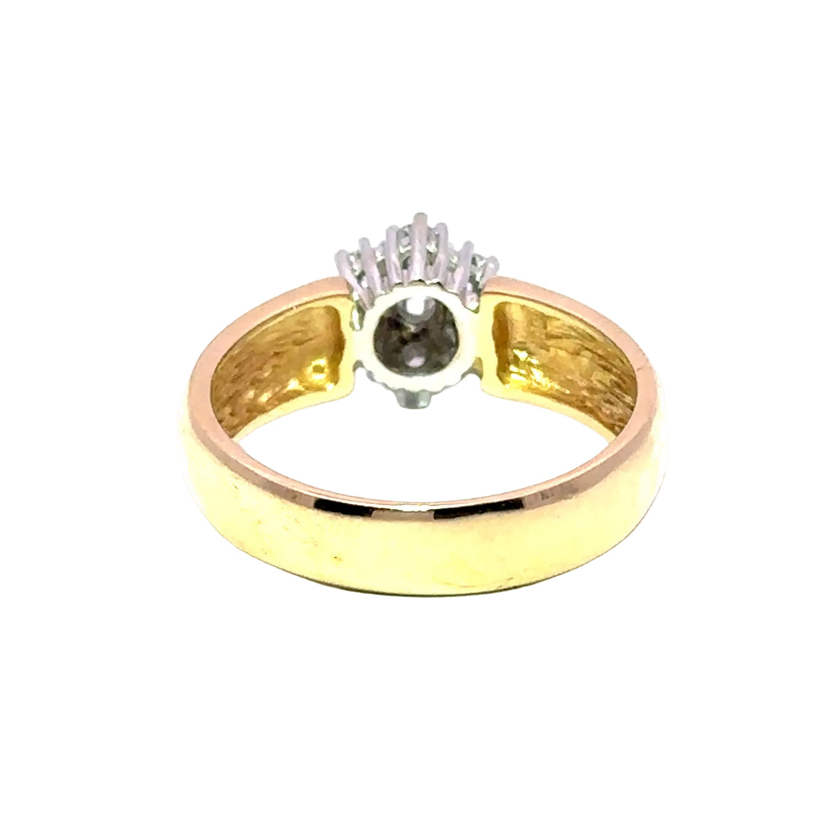 Bague Marguerite en or jaune et diamants