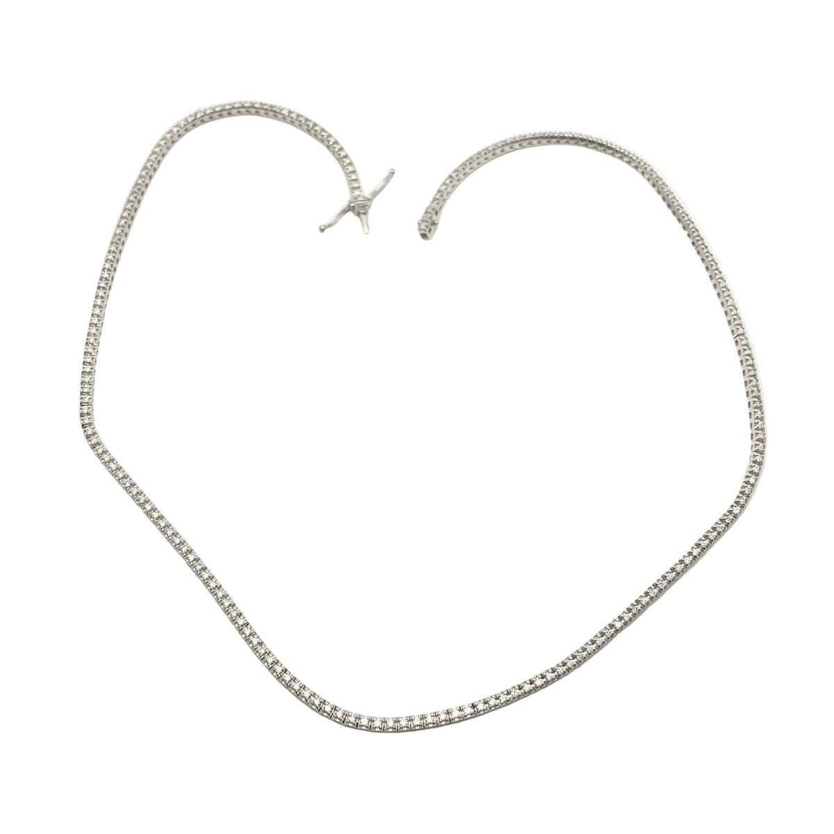 Collier Rivière en or blanc et diamants