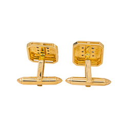Boutons de manchette Or jaune Diamant
