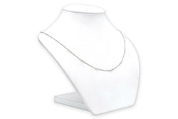 Collier Chaîne en or blanc et perles