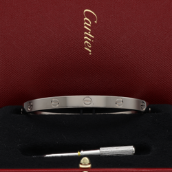Bracelet Jonc CARTIER Love en or blanc