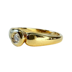 Bague Jonc en or jaune et diamant
