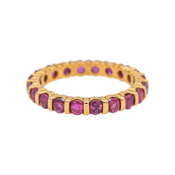 Bague Or jaune Rubis