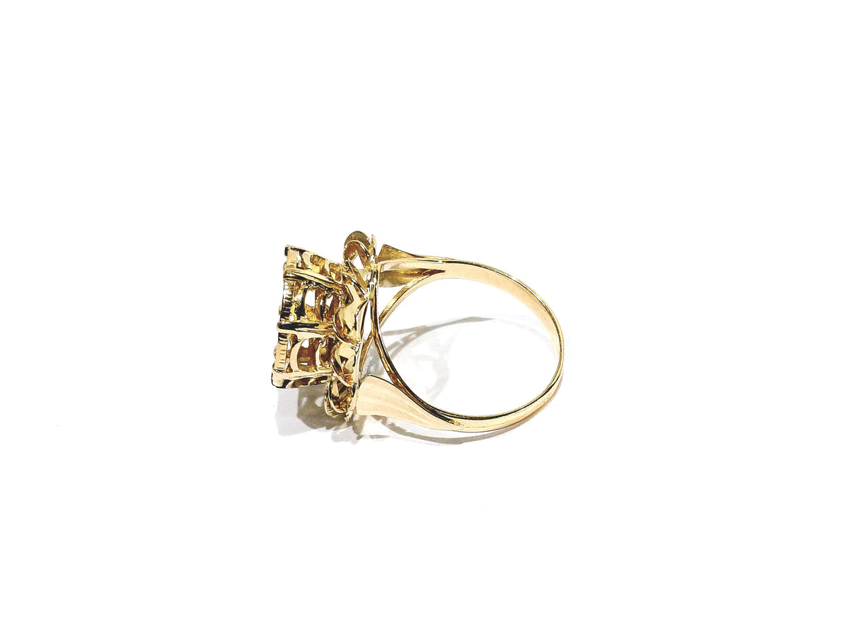 Bague or jaune Dos Pesos