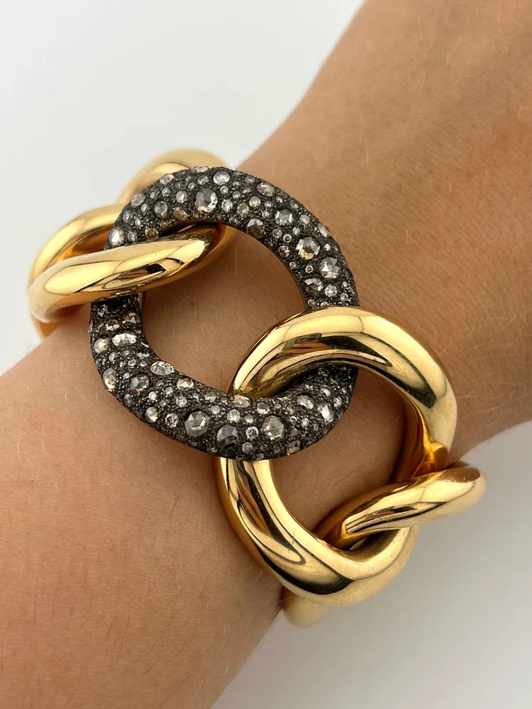 Bracelet POMELLATO "Tango" en or jaune et diamants