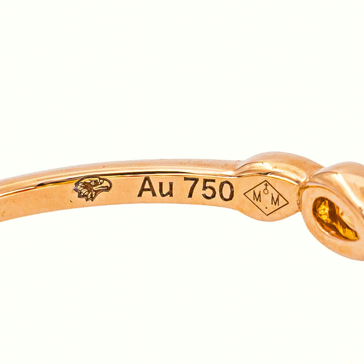 Mellerio Bague Anneau Indra Rose Or rose Saphir